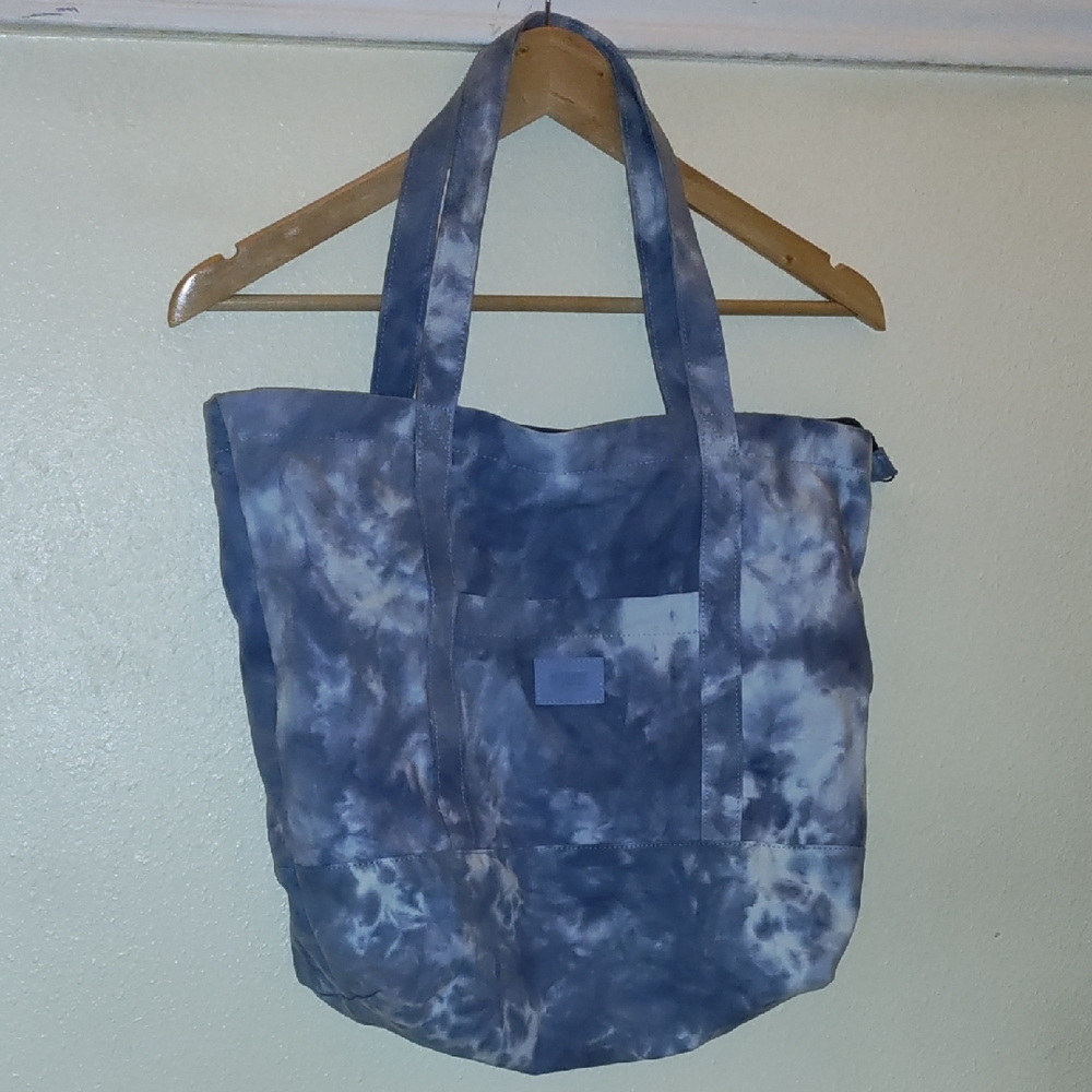 Blue Tie-Dye Tote Bag